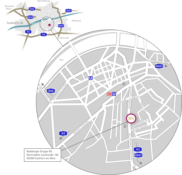 Karte Standort Frankfurt